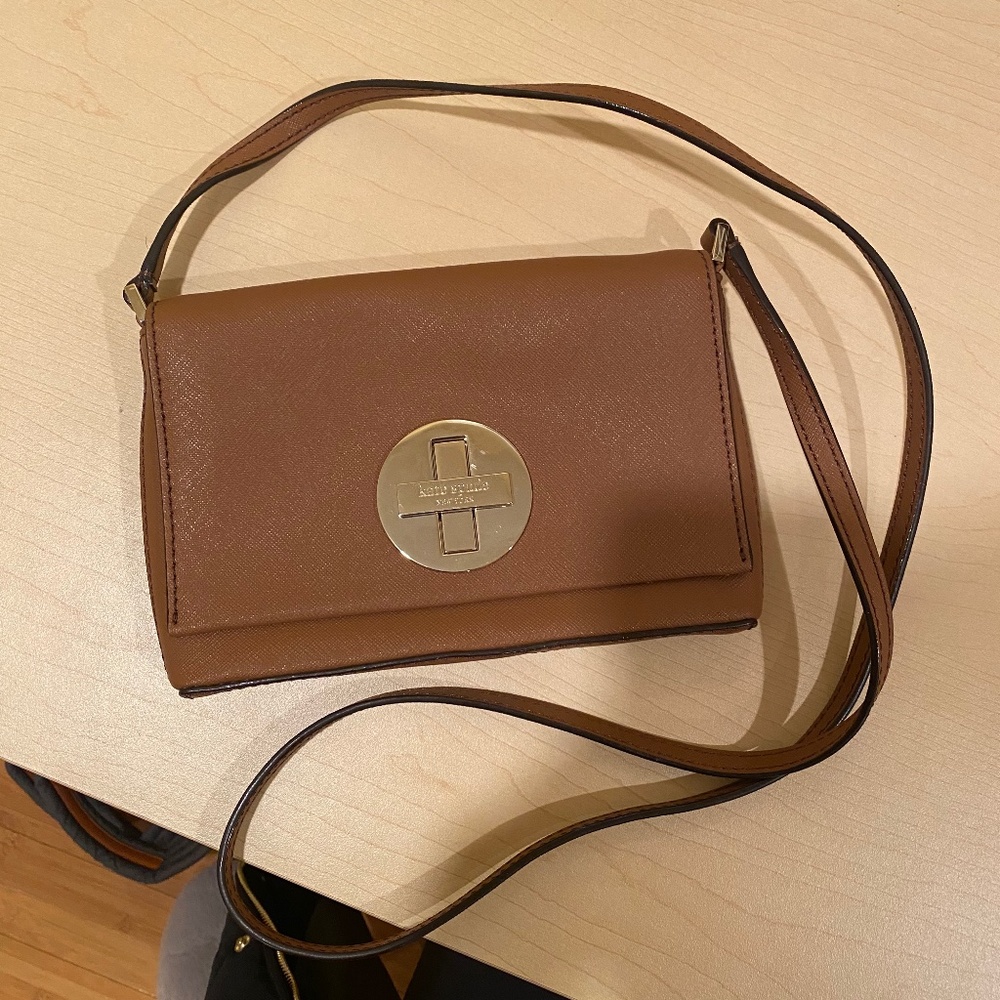 Kate Spade Brown Crossbody - LIKE NEW